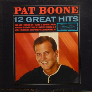 Pat Boone - 12 Great Hits (LP, Comp) - Funky Moose Records 2280356962-LOT001 Used Records