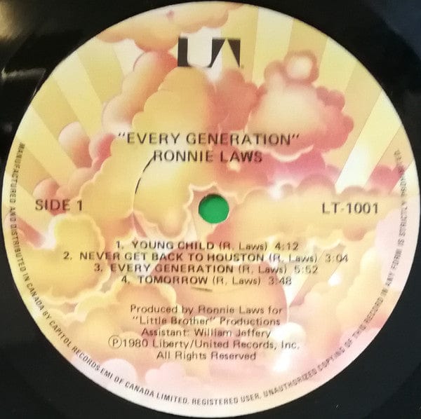 Ronnie Laws - Every Generation (LP, Album) - Funky Moose Records 2423595893-LOT004 Used Records