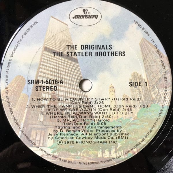 The Statler Bros* - The Originals (LP, Album) - Funky Moose Records 2470620251-LOT005 Used Records