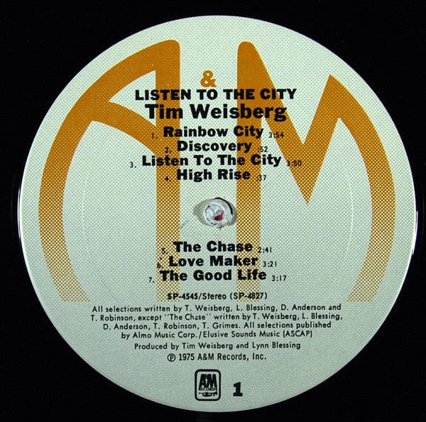 Tim Weisberg - Listen To The City (LP, Album, MR ) - Funky Moose Records 2408953982-LOT004 Used Records