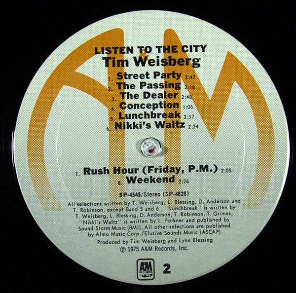Tim Weisberg - Listen To The City (LP, Album, MR ) - Funky Moose Records 2408953982-LOT004 Used Records