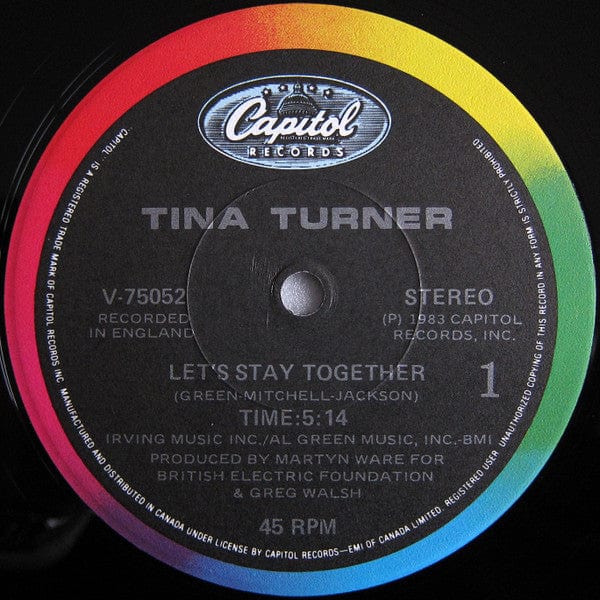 Tina Turner - Let's Stay Together (12") - Funky Moose Records 2451460466-LOT006 Used Records