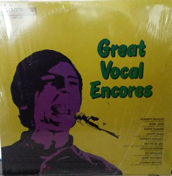 Various - Great Vocal Encores (LP, Comp, Used)Used Records