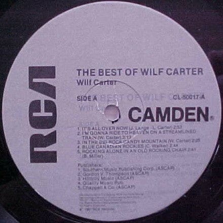Wilf Carter - The Best Of Wilf Carter (LP, Comp, RE) - Funky Moose Records 2269206343-mp006 Used Records