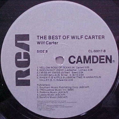 Wilf Carter - The Best Of Wilf Carter (LP, Comp, RE) - Funky Moose Records 2269206343-mp006 Used Records