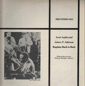 William Bolcom - Scott Joplin & James P. Johnson: Ragtime Back To Back (LP, Used)Used Records
